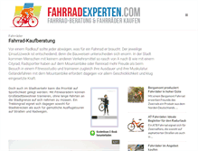 Tablet Screenshot of fahrradexperten.com